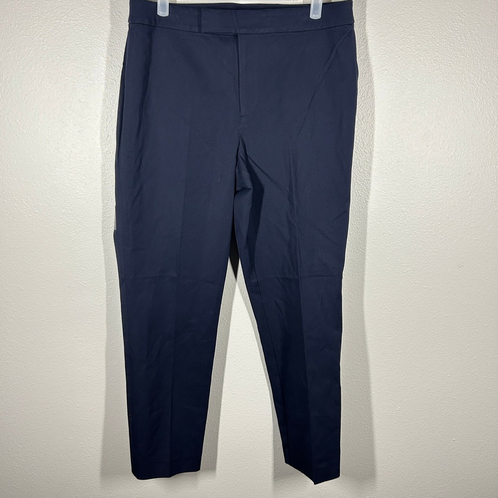 Lauren Ralph Lauren Navy Blue Tailored Ankle Pants Size 10 New 200781333002